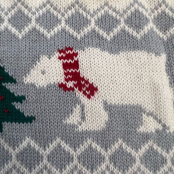 Boys Holiday Time Christmas Polar Bear Christmas Tree Sweater. Size 2T. - Picture 2 of 7